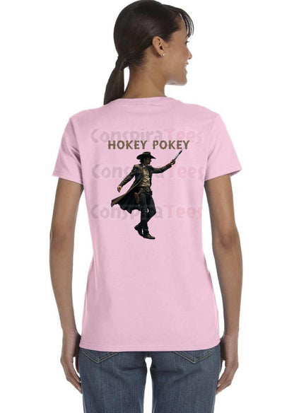 HOKEY POKEY - Original shirt design by ConspiraTees. Cowboy with a medical needle.